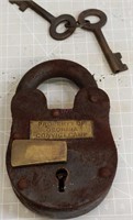 Property of Georgia convict camp padlock