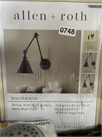 ALLEN AND ROTH SWING ARM WALL SCONCE RETAIL $70