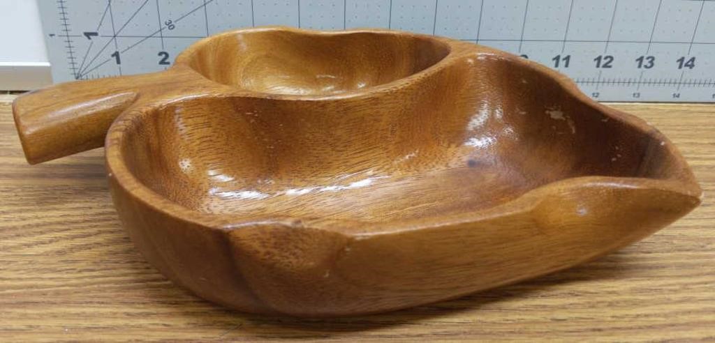Vintage House Monkeypod wood bowl