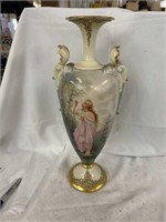 RARE BEAUTIFUL Antique hand painted gold