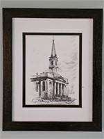 Saint Louis Old Cathedral Sketch by R. Misselhorn