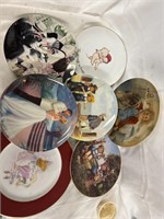 Lot of 7 various themed collectors plates
