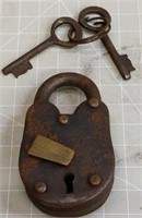 Small metal padlock