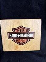 7” by 6” by 1” wooden HARLEY DAVIDSON Plaque