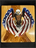 6” by 5-1/2” Eagle with American flag wings