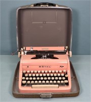 Pink Royal Quiet Deluxe Typewriter