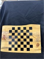 19” by 13-1/2” by 1-1/2” Chess/ Checker Board