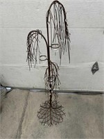 4 foot high Tree shaped free standing candelabra.