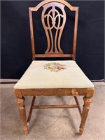 Embroidered chair