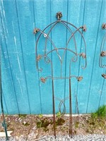 Two new iron trellises. 68 inches tall 26 inches