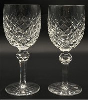 (2) Waterford 
Crystal Powerscourt Water Goblets