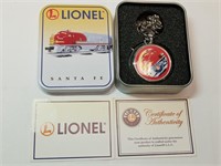 Lionel Santa Fe pocket watch, needs new battery