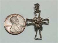 OF) 925 sterling silver cross pendant