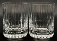 Baccarat Crystal Double Old Fashioned Bar Glasses