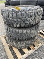 3 Mud Claw LT275/70R18 Tires & Wheels