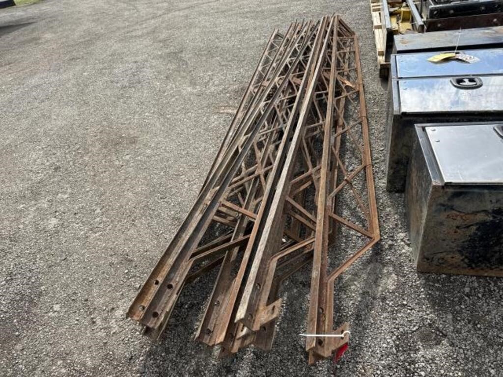 10 Metal I-Beams 16ft 7inches