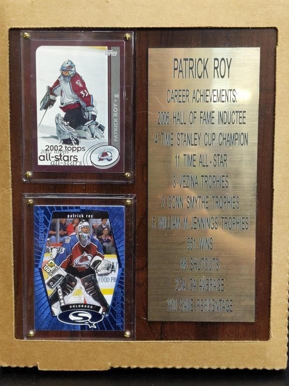 Patrick Roy all star cards