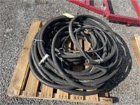 Skid of hydraulic hoses