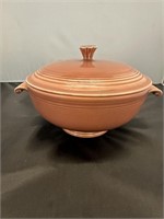 Rose Fiestaware Casserole Dish with Lid; Res $15