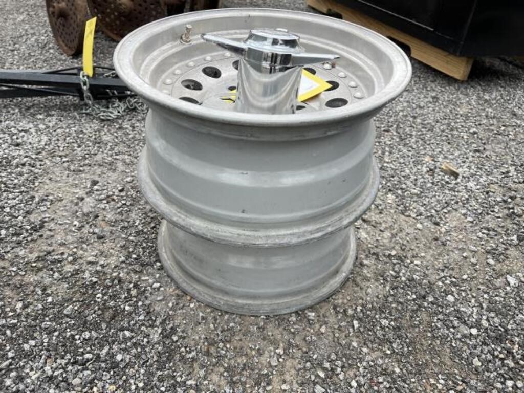 (2) Aluminum Trailer Wheels