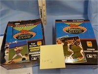 2 Boxes 1991 Stadium Club cards NOT complete