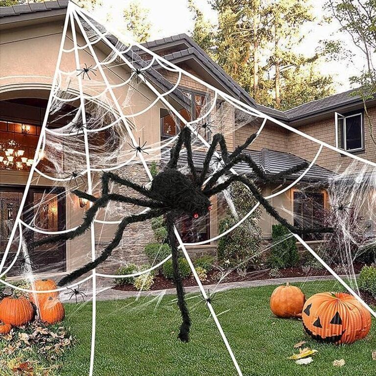 Spider Web Halloween Decoration, 236" Spider W