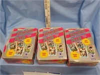 3 Boxes 1991 NFL Pacific cards