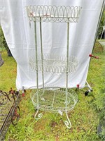 Three tier baskets can be used inside or outside.