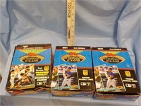 3 1991 1 & 2 Topps SC baseball cards