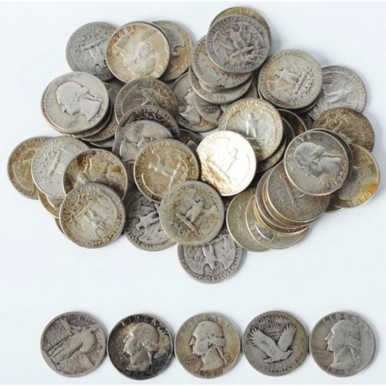 $15 Face Value Quarters - 90% Silver