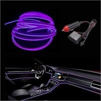 El Wire Purple Interior Car LED Strip Lights,