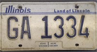 Antique Illinois 1983  license plate