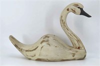 Carved Swan Decoy