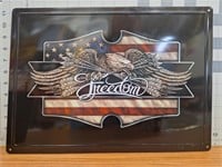 Metal sign "Freedom"