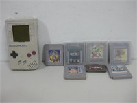 Nintendo Game Boy W/Seven Games See Info