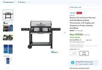 E2697  Kenmore Smart Charcoal Grill, 32-inch