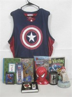 Captain America Jersey W/Misc Kids Decor See Info