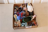 Box of collector miniture shoes