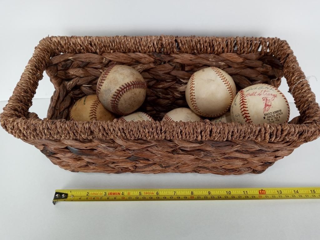Basket of Baseballs