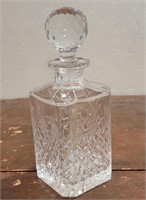 Gorgeous cut glass decanter - very heavy