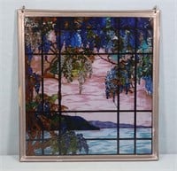 "View of Oyster Bay" Faux Stained Glass