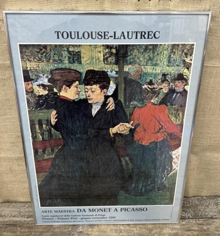 Framed Italian gallery poster - Toulouse-Lautrec
