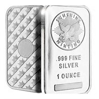 1 oz. Silver Bar - Sunshine Mint - Pure .999
