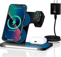 Foldable Wireless Charger, BWOO 3 in 1Wireless