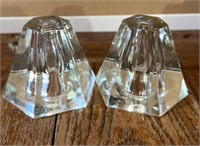 Nice pair of heavy candle holders