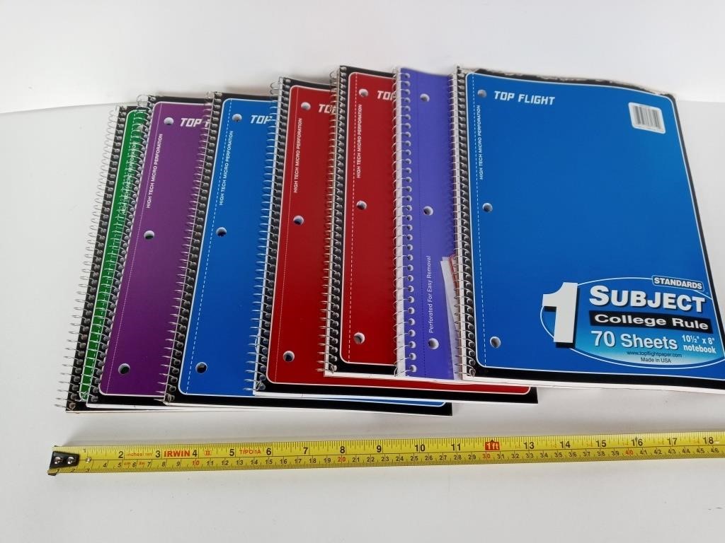 7 - 1 Subject Notebooks