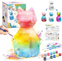 Paint Your Own Cat Lamp Art Kit, Large Upgraded