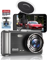 ABASK Dash Cam Front Rear Camera with 32G SD C