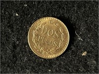 Gold 2 pesos 1945 Coin