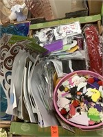 Giant box of stickers, craft items. Used for